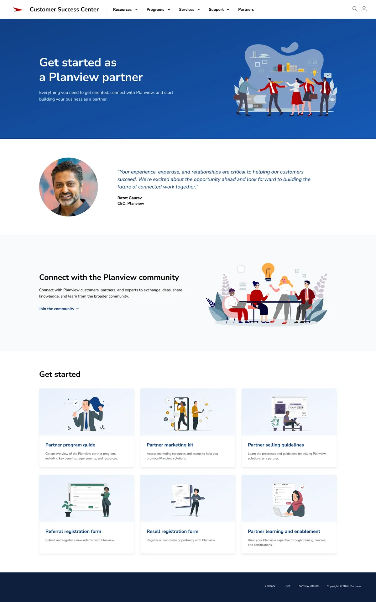 The new partner hub: orientation, registration, and foundational learning in one place.